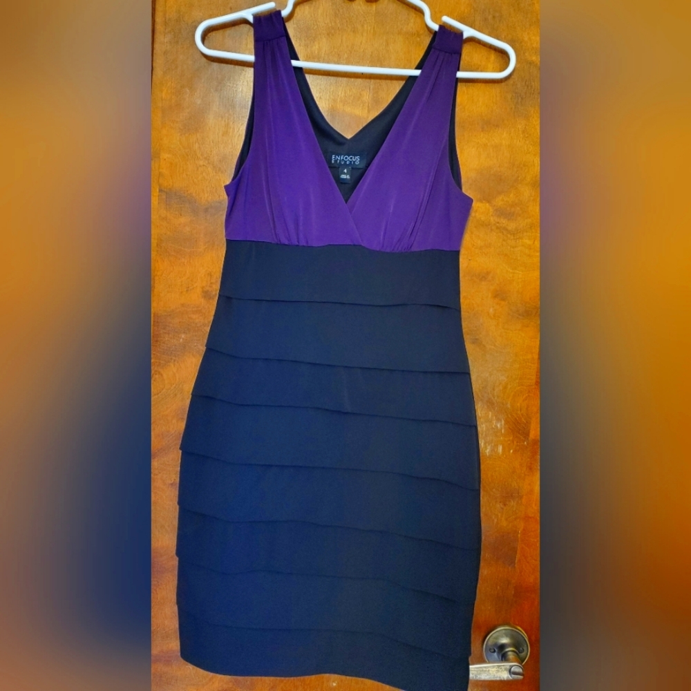 Cocktail Dress Purple and Black